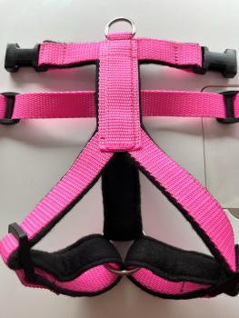 Preview: Welpengeschirr - pink/schwarz